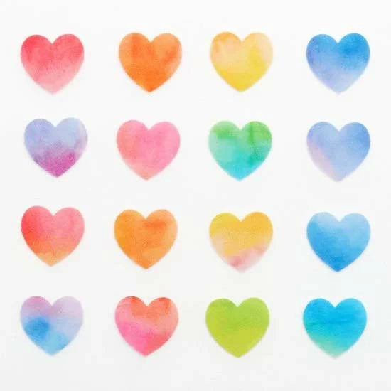 Suisai Heart Washi Roll Sticker Bande