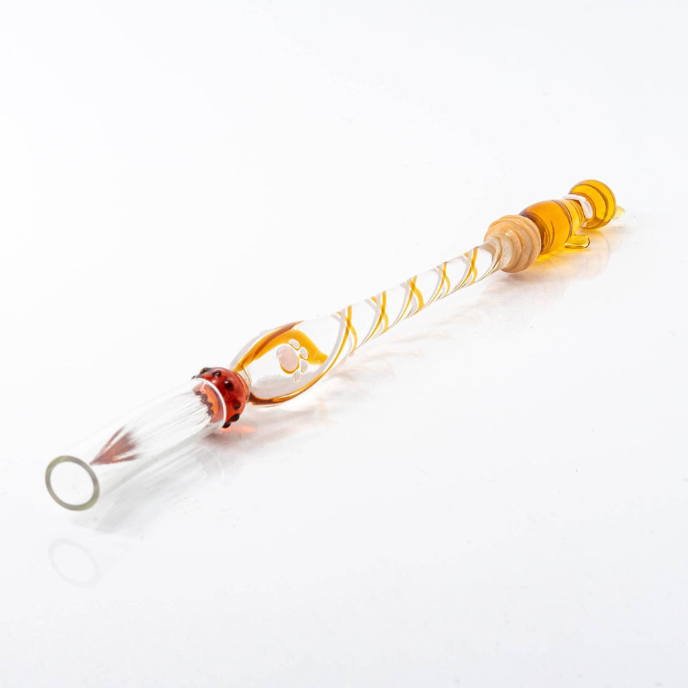 Brown Tabby Nyanko(Cat) Glass Dip Pen