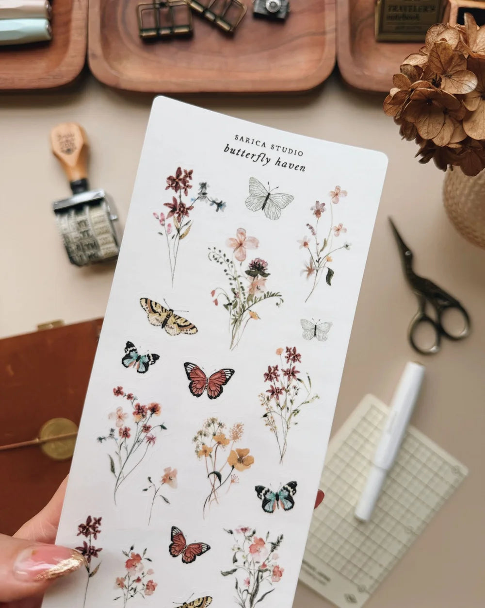 Sarica Studio Butterfly Haven Stickers