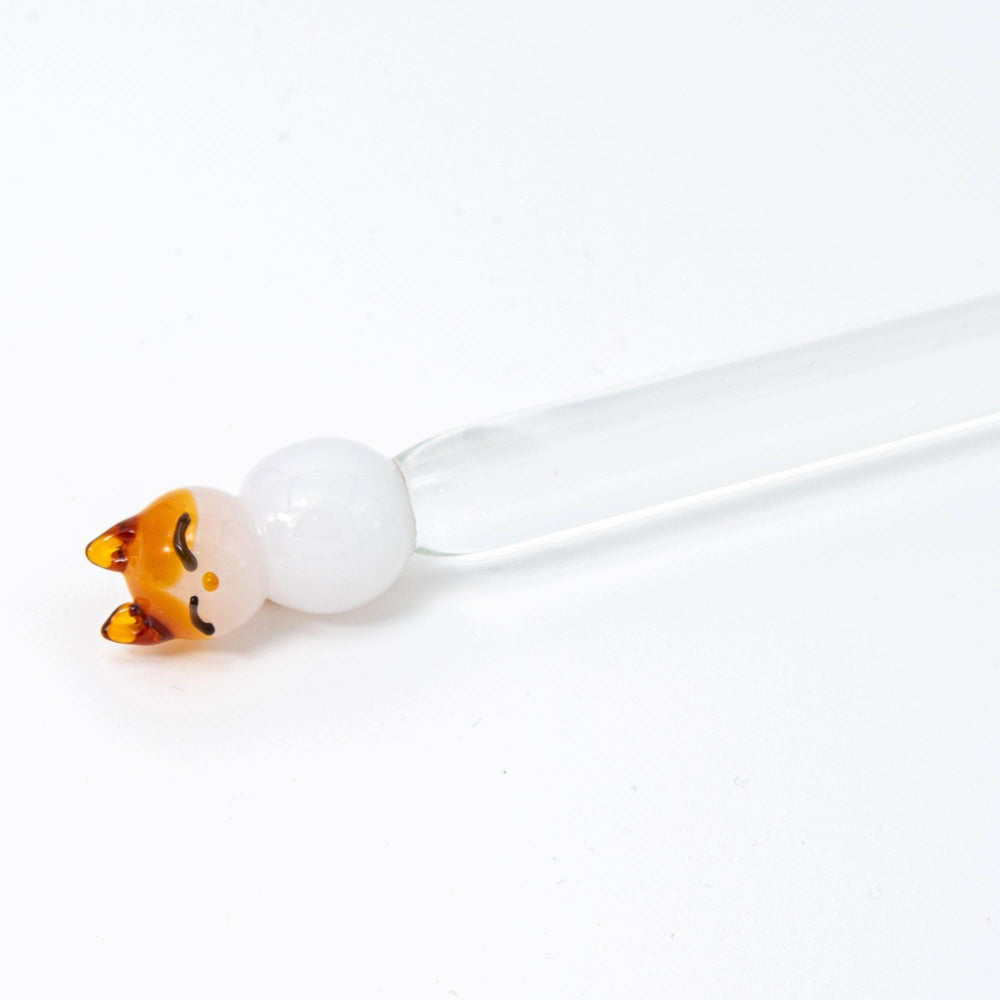 Cat Perch Glass Dip Pen