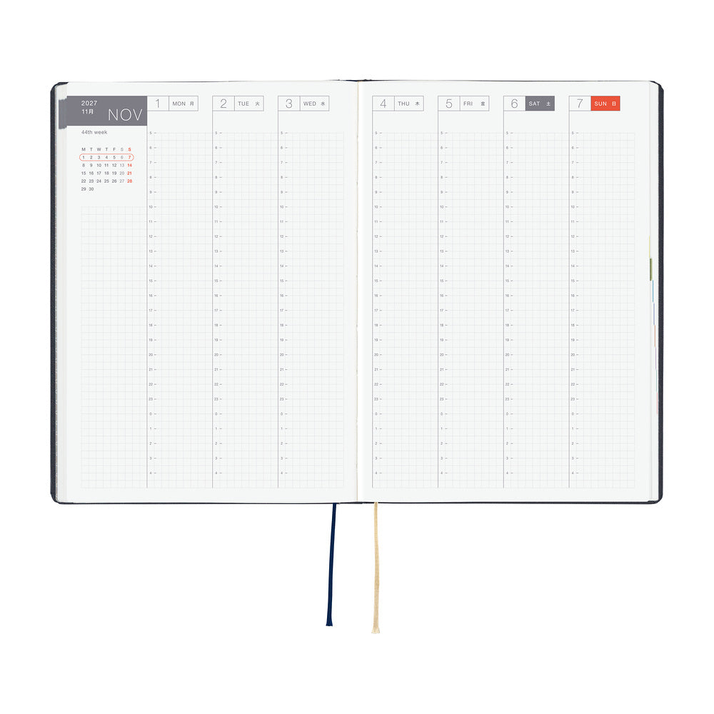 Hobonichi Techo HON A5 - Slash (Navy)
