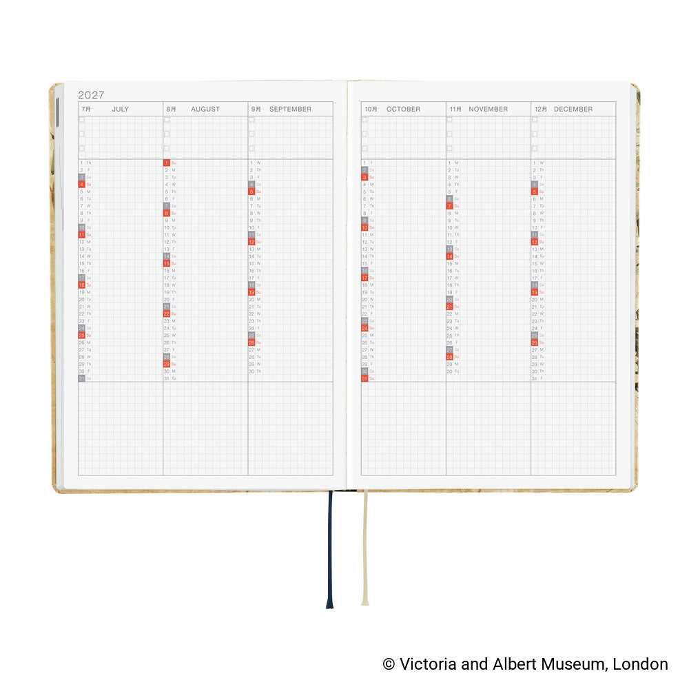 Hobonichi Techo HON A5 - V&A Series: Vine