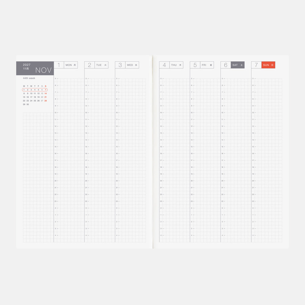 Hobonichi Techo 2027 English Cousin Book - A5