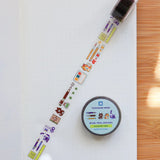 Brush, Pens, and Cats Transparent PET Tape