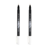 Fudenosuke Calligraphy Brush Pens White 2-Pack