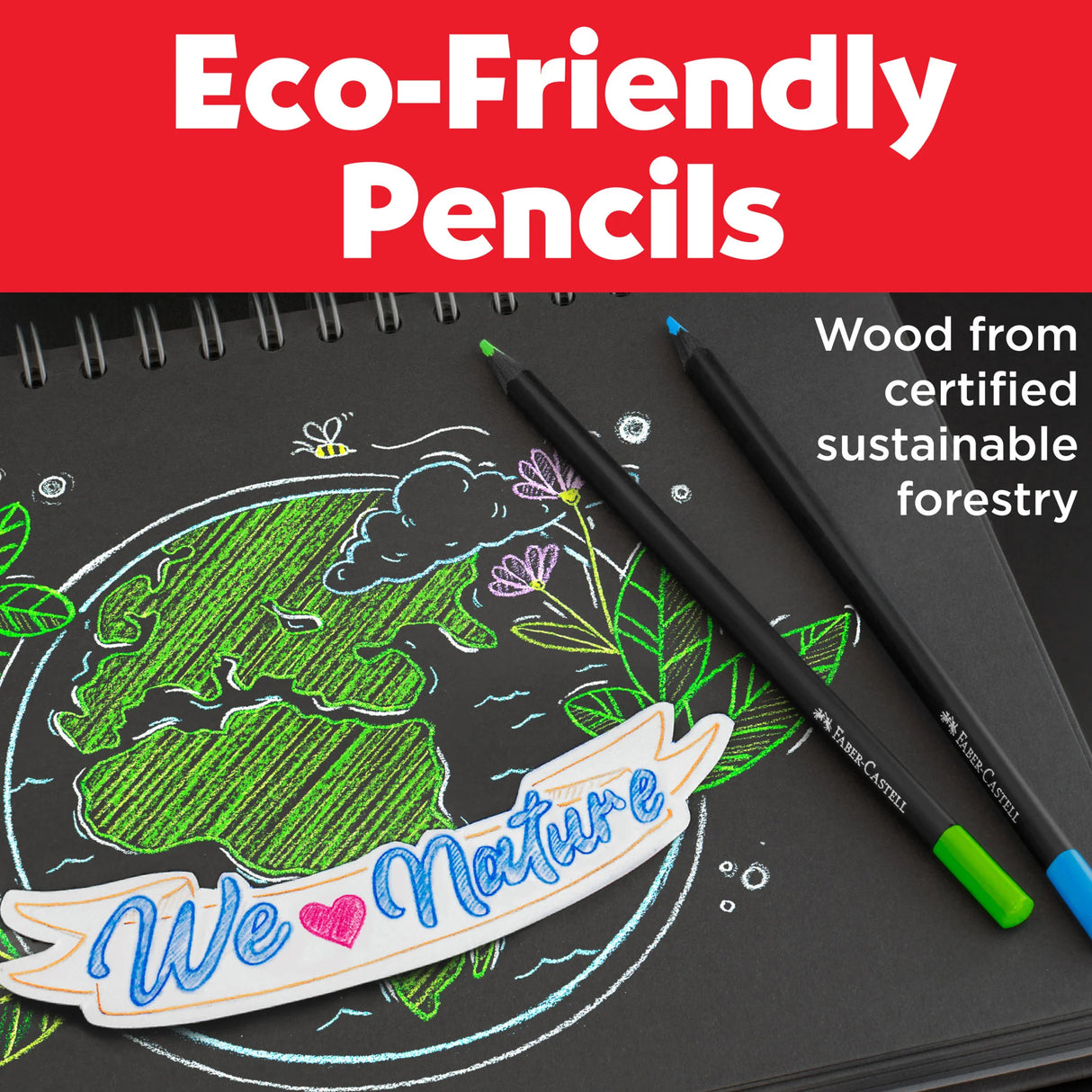 Faber-Castell Black Edition Colored Pencils - Box of 24