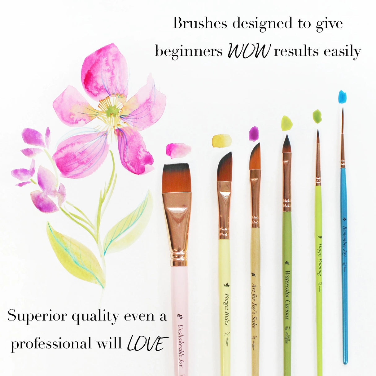 The Art For Joy's Sake Brush Collection