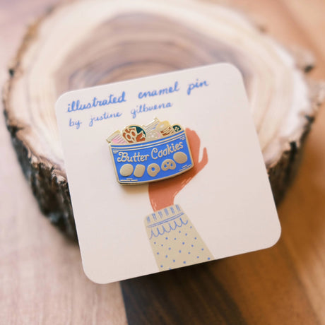 Butter Cookie Sewing Kit Enamel Pin