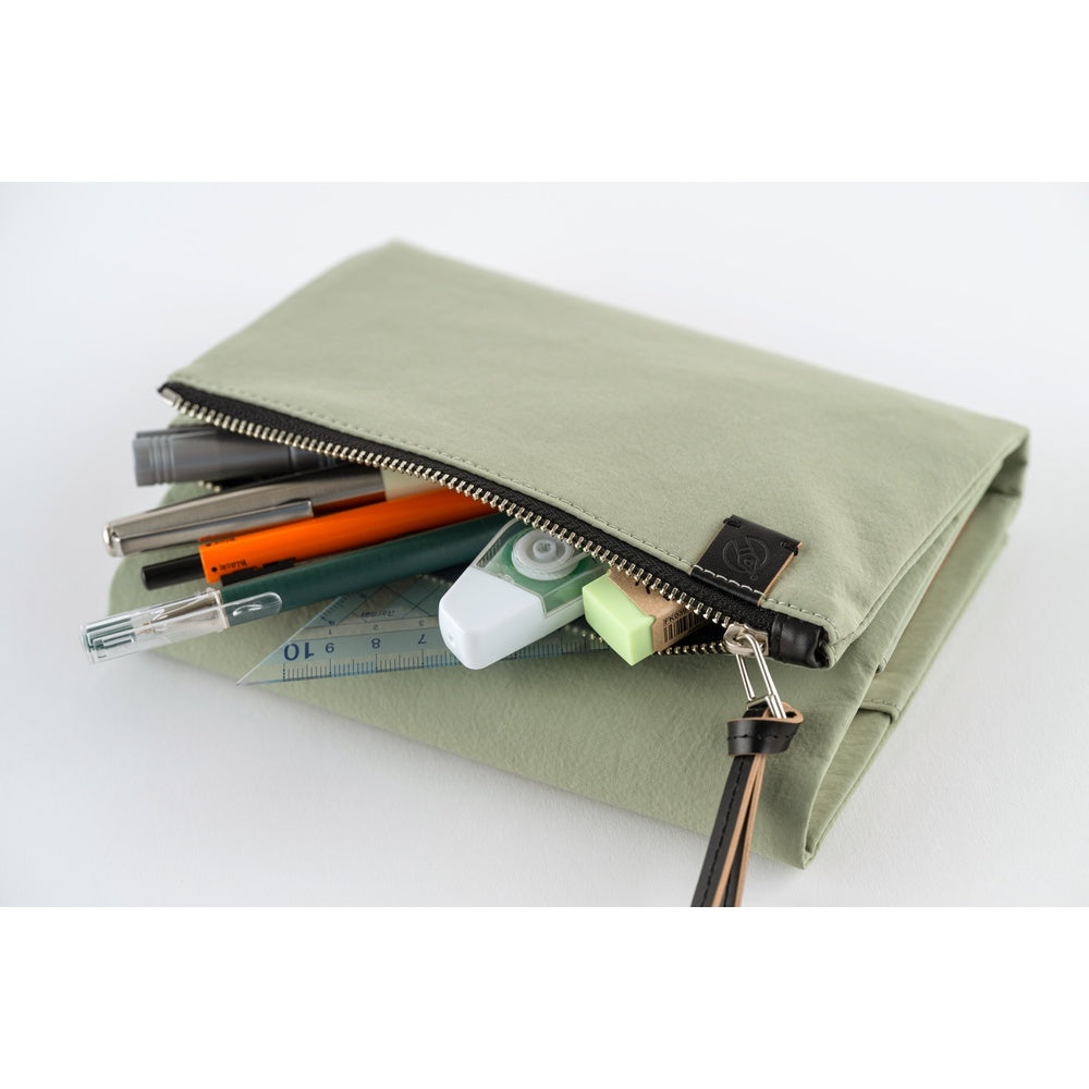 Hobonichi Techo A6 Cover Tragen: Oakmoss