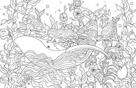 A Million Mermaids Coloring Book By Lulu Mayo
