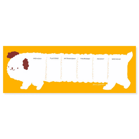 Karen Schipper - Daisy Dog Weekly Desk Planner