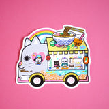 Bel’s Art World Vinyl Sticker - Noodle Cat Truck