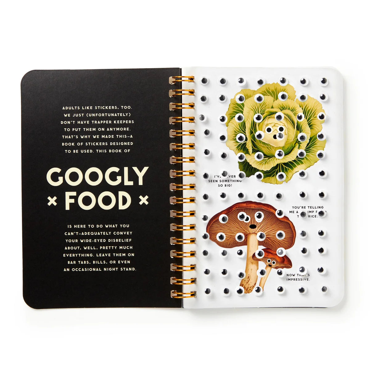 Brass Monkey Googly Food Sticker Book