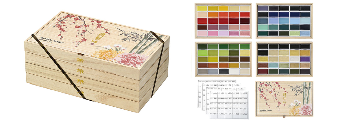 KURETAKE GANSAI TAMBI ”顔彩耽美” 100 color set 4