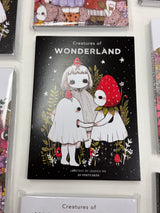 jb0xtchi Postcard Set - Creatures of Wonderland

The Creatures of Wonderland Postcard Set includes 20 postcards featuring artwork illustrated by jb0xtchi (Jessica Ng). jb0xtchi creates stationary and small trinkets from whimsical ideas in the form of painting using ink, watercolor, and gouache.

6in x 4in postcards
20 different designs
All artwork done by Jessica Ng