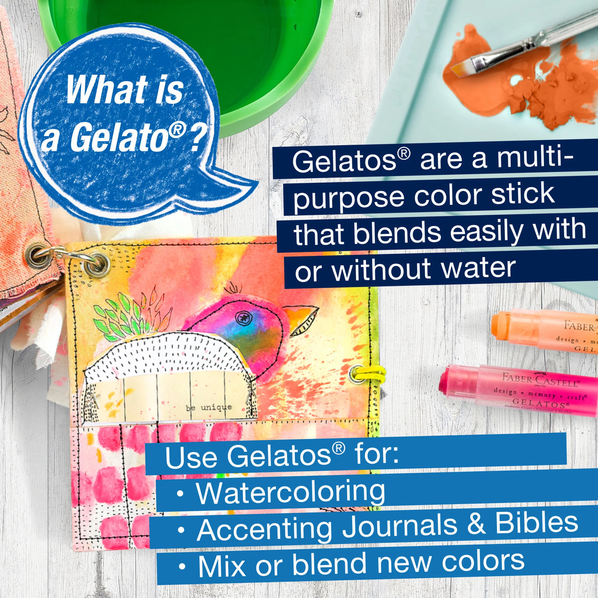 Gelatos, Brights - 15-Piece Set