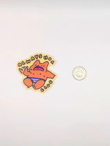 Featuring a cool cat lounging back, fanning itself with a look of exhaustion, this sticker is for those who know that feeling hot is just a lifestyle. Made from waterproof vinyl, it’s perfect for water bottles, laptops, or planners—wherever you need a reminder that being "always hot" is more than a temperature, it’s an attitude.