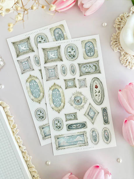 leelajournals Whimsical Deco Framed Sticker Sheet - 2 pc Set

♡ 2pc sticker sheet set - 2 large

♡ pet matte (clear)

♡ all sheet dimensions estimated: L: 4x7 (in) | S: 4x3 (in)