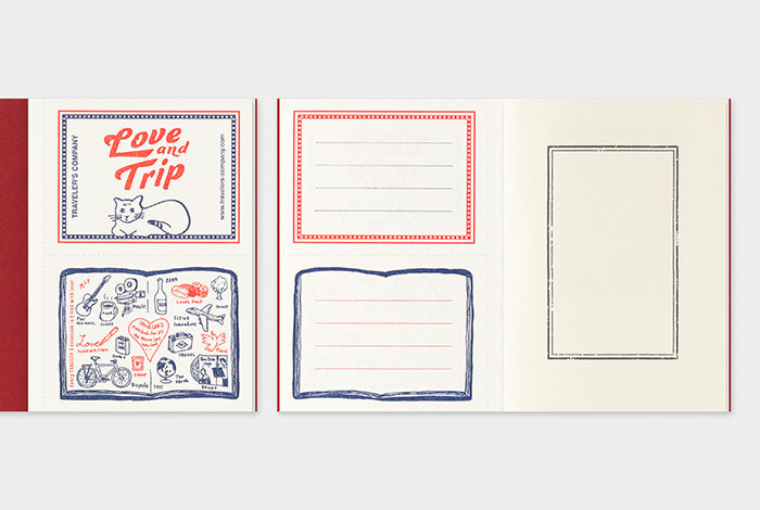 TRAVELER’S notebook LOVE AND TRIP Red (Passport Size)