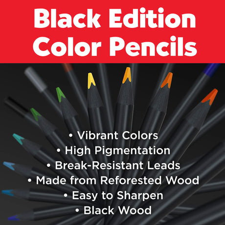 Faber-Castell Black Edition Colored Pencils - Box of 36