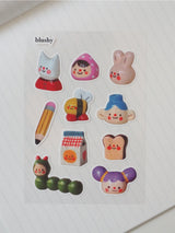 Blushy Sticker Sheet by natamori