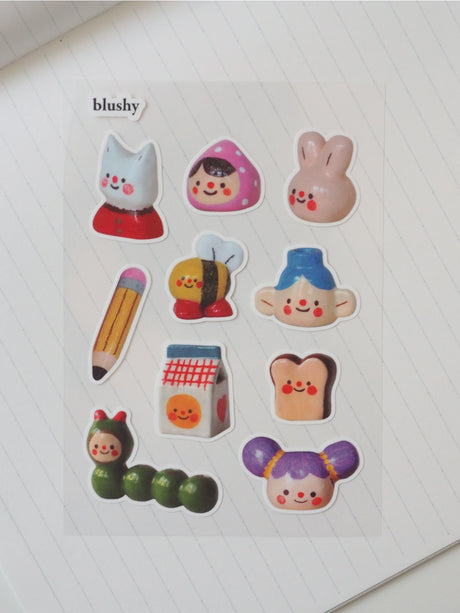 Blushy Sticker Sheet by natamori