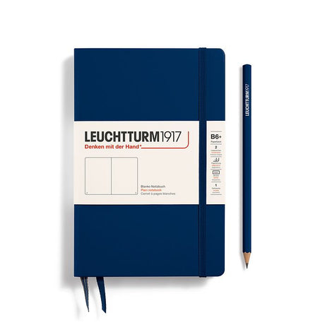 Leuchtturm1917 Hardcover Notebook Paperback (B6+) Navy