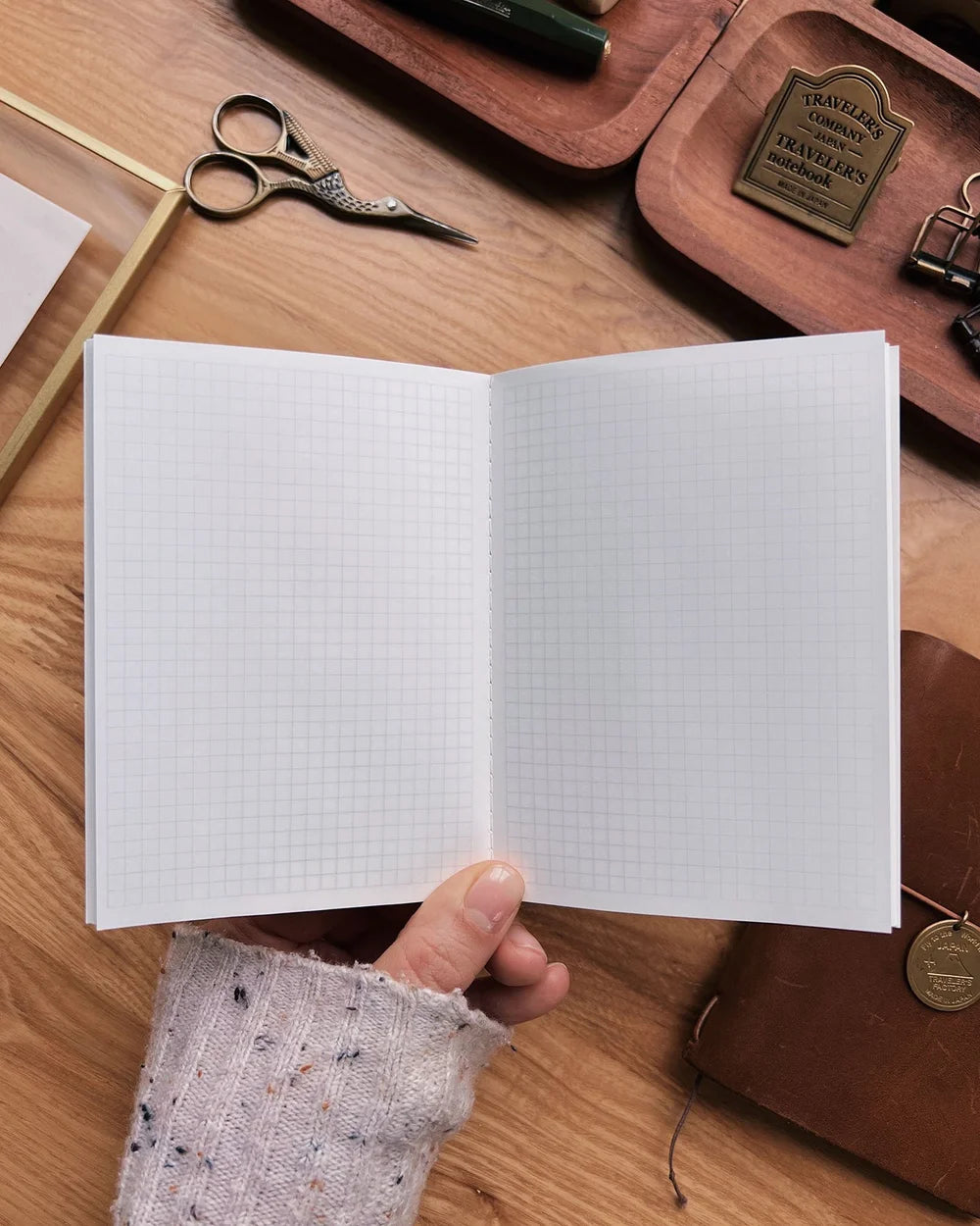 Sarica Studio Olive Green Notebook (Passport TN Size)