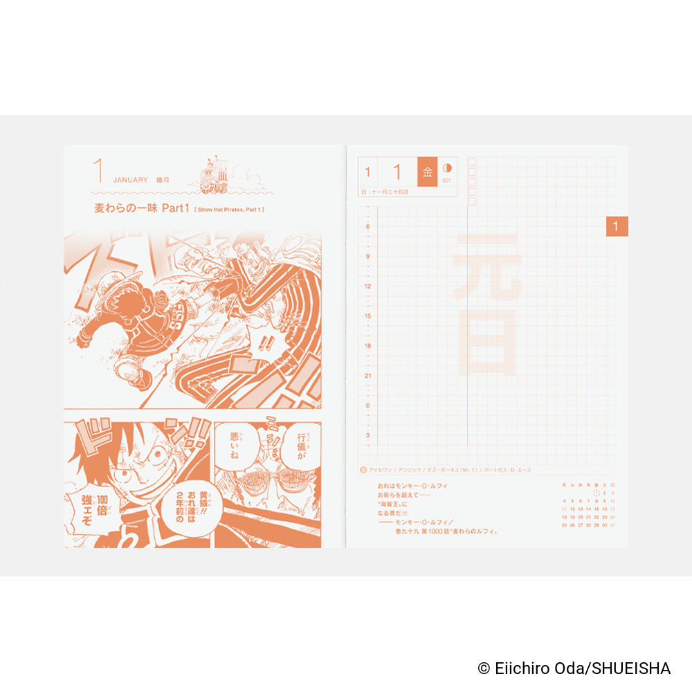 Hobonichi Techo 2027 Japanese Original Book - One Piece Edition