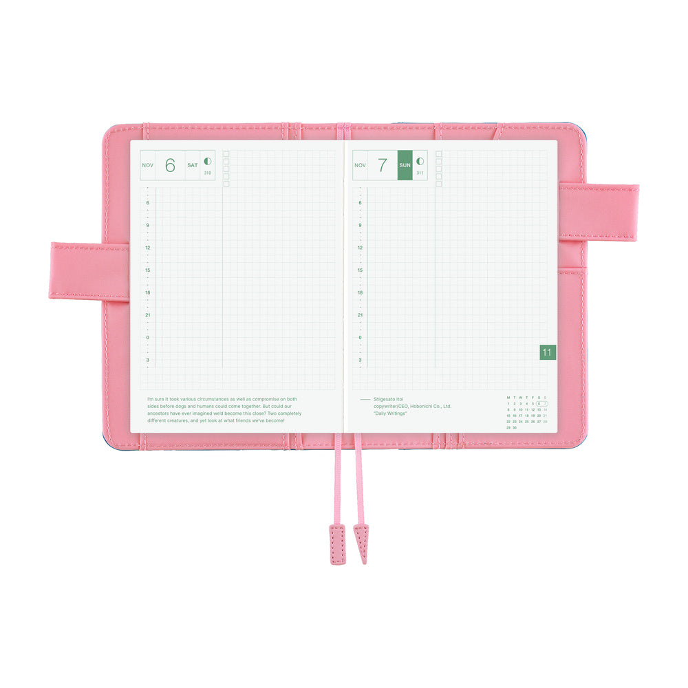 Hobonichi Techo A6 Cover Colors: Blue Parasol