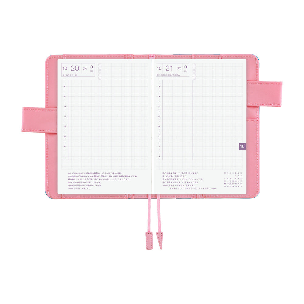 Hobonichi Techo A6 Cover Colors: Blue Parasol