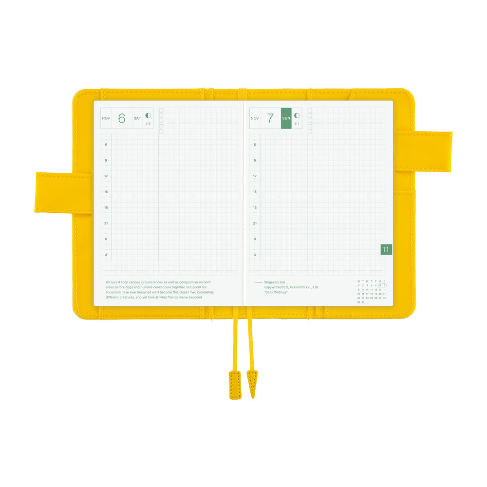 Hobonichi Techo A6 Cover Colors: Fresh Citron