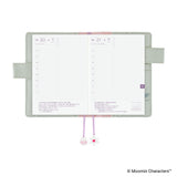 Hobonichi Techo A6 Cover Moomin: My Yard (Pale Mint)