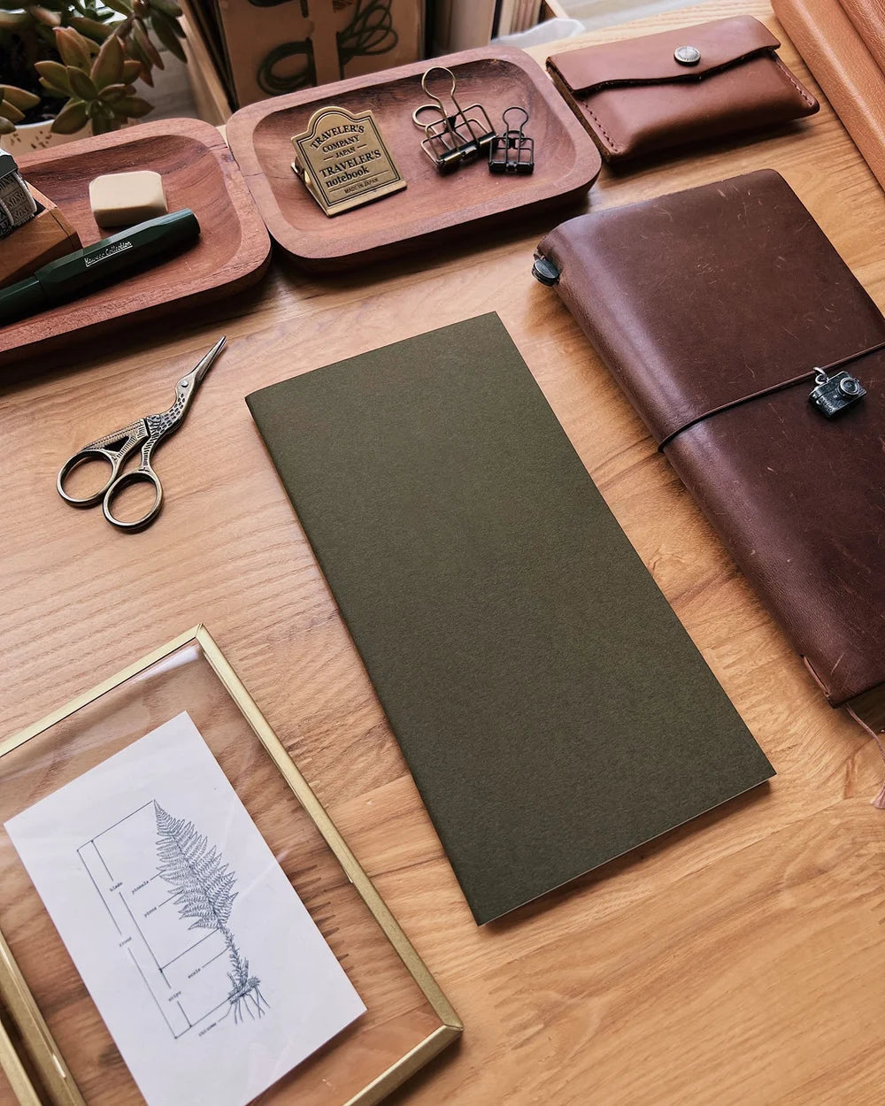 Sarica Studio Olive Green Notebook (Standard TN Size)