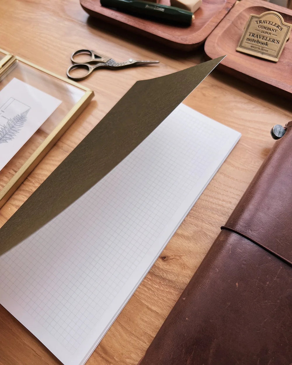 Sarica Studio Olive Green Notebook (Standard TN Size)