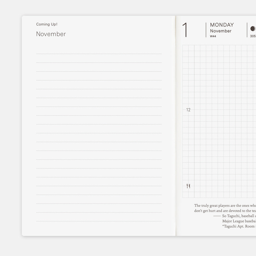 Hobonichi Techo 2027 English Planner Book - A6
