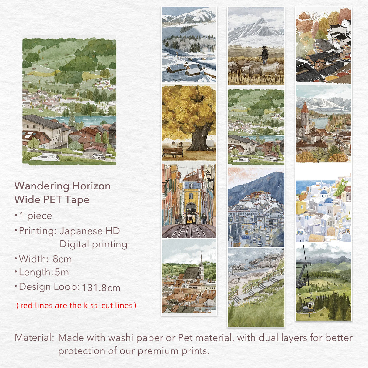 The Washi Tape Shop Wandering Horizon Wide PET Tape