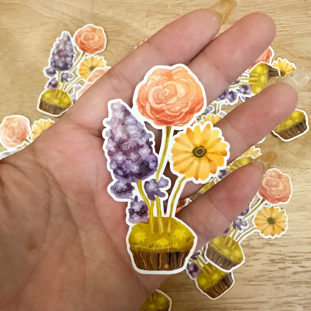 PaperaicaShop Spring Flower Bloom Vinyl Sticker