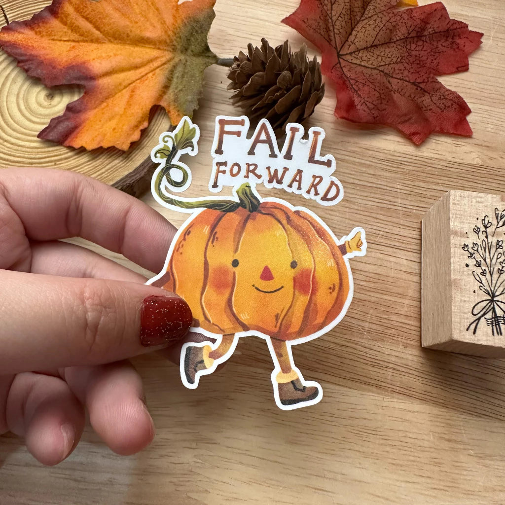 PaperaicaShop Fail Forward Vinyl Sticker