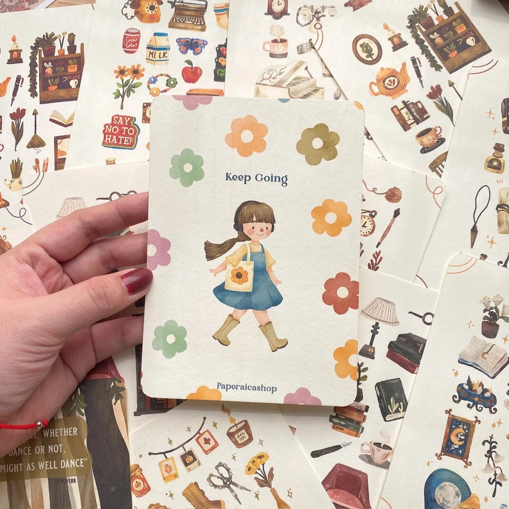 PaperaicaShop Keep Going Postcard
