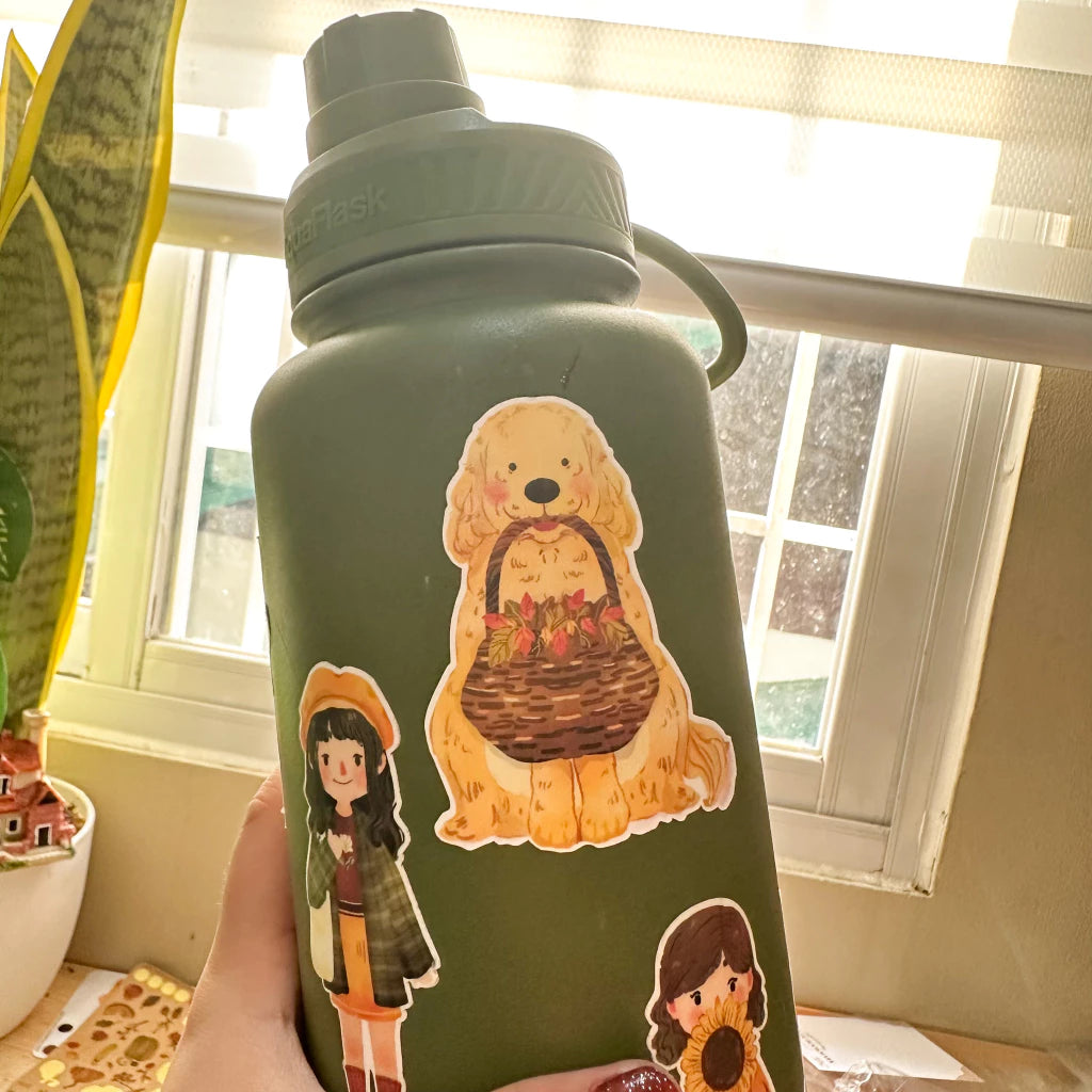 PaperaicaShop Autumn Doggo Vinyl Sticker