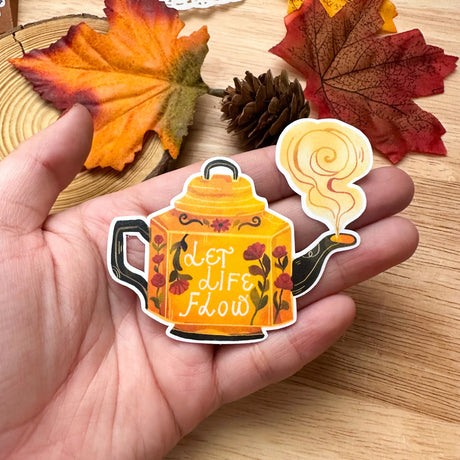 PaperaicaShop Let Life Flow Vinyl Sticker