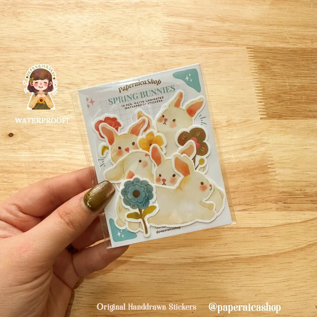 PaperaicaShop Spring Bunnies Sticker Pack