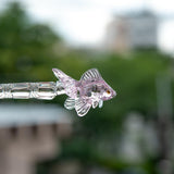 Pink Goldfish Glass Dip Pen