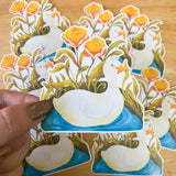 PaperaicaShop Cute Duck Vinyl Sticker