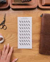 Sarica Studio Silver Push Pin Stickers