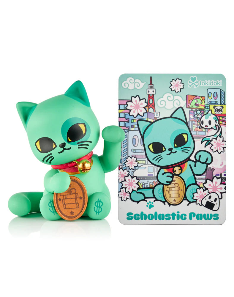 Bring a little luck into your life with tokidoki’s Lucky Cats Blind Box Series! Each collectible kitty invites a different kind of fortune—whether it’s love, success, protection, wisdom, or peace! With paws full of charm, these Lucky Cats are ready to purr their way into your heart (and your collection)! Which kind of luck will you discover? Collect them all and let tokidoki luck shine in every color!