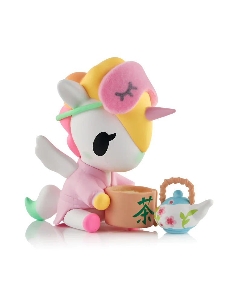 Relax, refresh, and reveal a surprise!&nbsp;&nbsp;The Spa Day Unicorno Blind Box series brings pampering vibes and peaceful charm to your Unicorno collection!&nbsp;&nbsp;This relaxing 9-figure series includes characters like Zen Babe, Mud Bath Babe, Bubbly Bubbles, Pedi Petals, and more!&nbsp;&nbsp;Treat yourself to a little kawaii wellness!