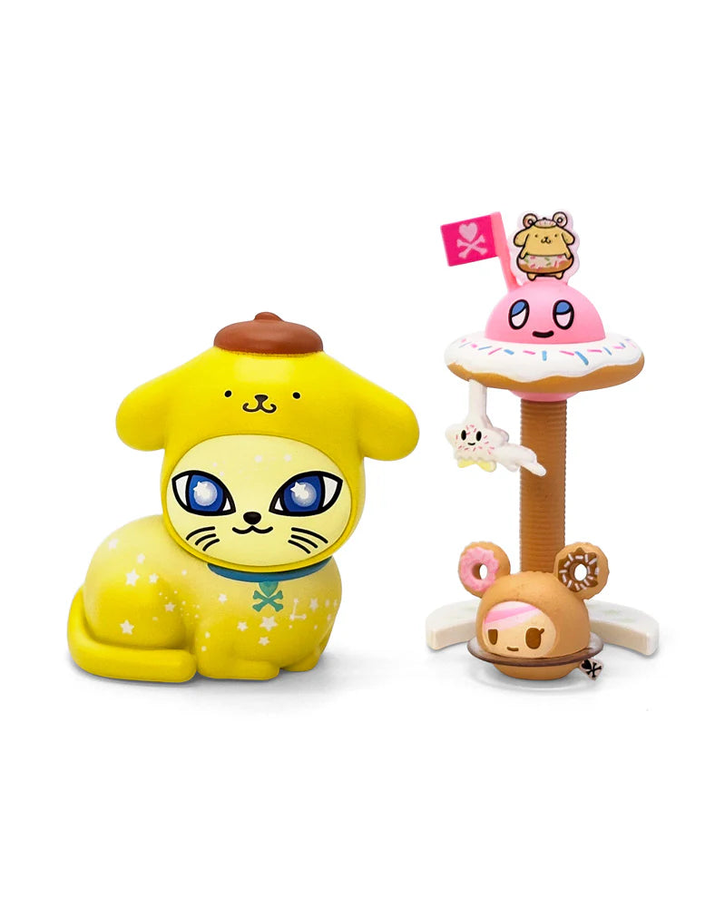 BLAST OFF into cuteness! Say hello to Galactic Cats x Hello Kitty and Friends™— a cosmic blind box collection where Hello Kitty and her adorable crew suit up for interstellar adventures with tokidoki’s Galactic Cats! There are nine celestial tokidoki Galactic Cats x Hello Kitty and Friends blind boxes to collect! Which starry surprise will you discover? Collect them all and complete your galaxy!