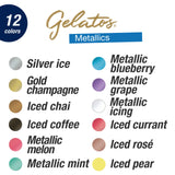 Gelatos, Metallics - 15-Piece Set